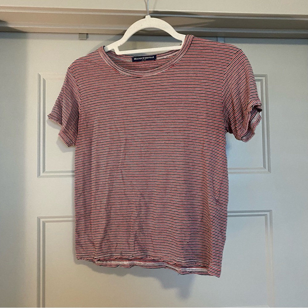 brandy melville striped tee